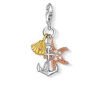 Thomas Sabo Charm pendant summer/beach 925 Sterling Silver; 18k Yellow And Rose Gold Plating
