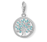Thomas Sabo Charm pendant Tree of Love 925 Sterling Silver, Turquoise Enamelled