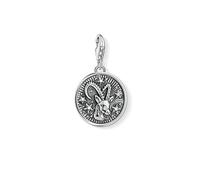 THOMAS SABO Charm pendant zodiac sign Capricorn 925 Sterling Silver, Blackened