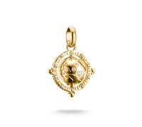 Thomas Sabo Globe Charm with white zirconia - Connect Premium Alloy 18k Gold Plated