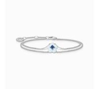 Thomas Sabo Charming Flower With Blue Stone Bracelet A2093-496-1 - Sterling Silver/Enamel/Stone