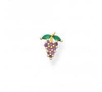 Thomas Sabo Charming Gold Plated Grapes Single Ear Stud H2189-472-7 - Sterling Silver / Gold Plated / Stone