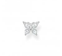 Thomas Sabo Charming Silver Zirconia White Butterfly Single Ear Stud H2195-051-14 - Sterling Silver / Zirconia