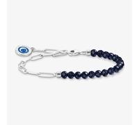 Thomas Sabo Charm Club Charmista Blue Silver Enamel Bracelet A2129-007-32 - Size 14 - 17 cm - Sterling Silver / Enamel