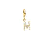 Thomas Sabo Charmista Gold Plated Sterling Silver Letter M Charm Pendant