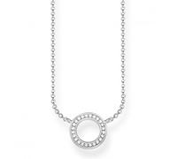 Thomas Sabo Circle Large Necklace KE1650-051-14-L45v - Elegant - Silver,Zirconia