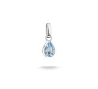 THOMAS SABO Connect Charm CC1331-699-1 March Birthstone Pendant in 925 Sterling Silver