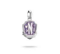 Thomas Sabo Connect Wednesday Nevermore Enamel 925 Sterling Silver Charm Pendant CC1316-691-13