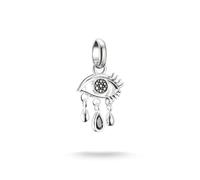 Thomas Sabo Connect Wednesday Teary Eye Zirconia 925 Sterling Silver Charm Pendant CC1319-643-11
