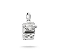 Thomas Sabo Connect Wednesday Typewriter Enamel 925 Sterling Silver Charm Pendant CC1315-691-11