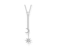 Thomas Sabo Women Necklace Star & Moon 925 Sterling Silver KE1900-051-14-L45v