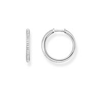 Thomas Sabo CR673-051-14 Silver Hoop Earrings Pavé Silver 20,0 mm Unisex Silv...