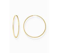 Thomas Sabo CR729-413-39 Gold-plated hoop earrings 60 mm Unisex Silver 925