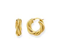 Thomas Sabo Sterling Silver Sterling Silver Bold Elegance Gold Plated Intertwined Hoop - Sterling Silver / Gold Plated