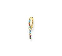 Thomas Sabo Creole Single Earring with Colourful Stones and Pendants