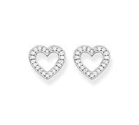 Thomas Sabo Women Stud Earrings Heart Zirconia 925 Sterling Silver H1945-051-14