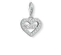 Thomas Sabo Damen Charm-Anhänger Herz Flügel Charm Club 925 Sterling Silber 0613-001-12