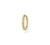Thomas Sabo Damen Ohrring Einzel Creole weiße Steine 925 Sterling Silber CR659-416-14
