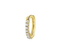 Thomas Sabo Damen Ohrringe Einzel Creole Weiße Steine Silber 925 Sterling Silber CR658-051-14