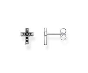 Thomas Sabo Damen Stud Earrings Cross 925 Sterling Silver H2112-643-11