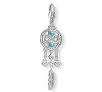 THOMAS SABO "Dreamcatcher Infinity Simulated Turquoise/Zirconia Charm Pendant