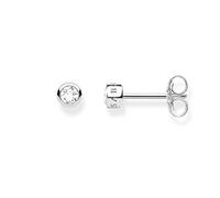 Thomas Sabo Women Stud Earrings White Stone 925 Sterling Silver H1963-051-14