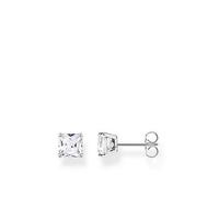 Thomas Sabo Ear Studs with White Stones, White, Women White