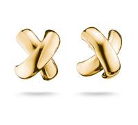 THOMAS SABO Earrings in cross shape Premium Alloy 18k Gold Plated