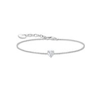 Thomas Sabo Essentials Sterling Silver White Heart-Shaped Zirconia Bracelet A2157-051-14-L19V