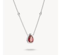 Thomas Sabo Elyndra Sterling Silver Garnet Red Teardrop Stone Necklace KE2331-051-10 | Acotis - Sterling Silver / Garnet Cubic Zirconia