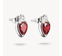 Thomas Sabo Elyndra Sterling Silver Garnet Red Teardrop Stones Ear Studs H2333-051-10 | Acotis - Sterling Silver / Garnet Cubic Zirconia