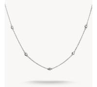 Thomas Sabo Elyndra Sterling Silver Zirconia Stones Necklace KE2340-051-14 | Acotis - Sterling Silver / Zirconia
