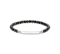 Thomas Sabo Engraved Bracelet with Beads Recycled 925 Silver A2178-372-7-L21