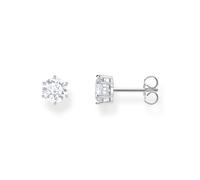 Thomas Sabo Sterling Silver Ear studs with white zirconia in brilliant cut Recycled 925 silver, Women, H2301-051-14