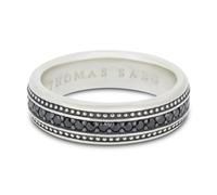 Thomas Sabo Eternity Ring TR2004-051-11-62 With Black Zirconia Stones Mens