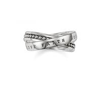 Thomas Sabo Faith Love Hope Ring TR1930-001-12 - Exclusive - Size 58