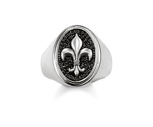 Thomas Sabo Fleur-de-lis Signet Ring TR1803-051-11 - Classic - Size 60