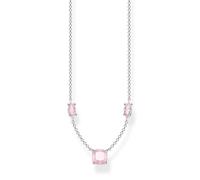 Thomas Sabo Glam & Soul Shimmering Pink Opal Effect Necklace 40-45cm