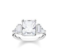 Thomas Sabo Glam & Soul Sterling Silver CZ White Magic Cocktail Ring D - 54
