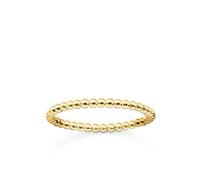Thomas Sabo Glam & Soul Yellow Gold Plated Sterling Silver Dots Ring - 54