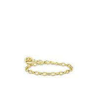 Thomas Sabo Gold Charm Bracelet With Goldbears Logo Ring Gold