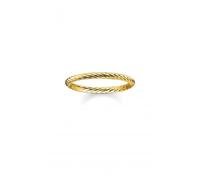 Thomas Sabo Gold Cord Ring TR2121-413-12 - Contemporary Appeal | - Size 52