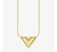 THOMAS SABO Gold Plated Africa Triangle Necklace KE1568-413-39-L45V