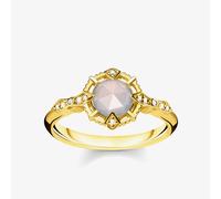 Thomas Sabo Ring D_TR0043-958-24-60 Gold Plated Agate Grey