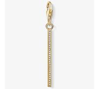 THOMAS SABO Gold Plated Clear Cubic Zirconia Vertical Bar Charm 1577-414-14