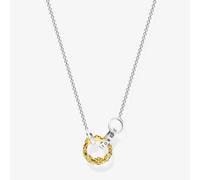 Thomas Sabo Gold Plated Crown Necklace Ke1987-849-7-L45V Gold One Size
