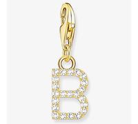 Thomas Sabo Gold Plated Cubic Zirconia Letter B Charm 1965-414-14 Gold One Size
