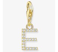 Thomas Sabo Gold Plated Cubic Zirconia Letter E Charm 1968-414-14 Gold One Size