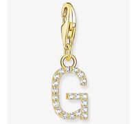 THOMAS SABO Gold Plated Cubic Zirconia Letter G Charm 1970-414-14