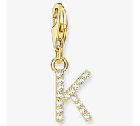 Thomas Sabo Gold Plated Cubic Zirconia Letter K Charm 1974-414-14 Gold One Size